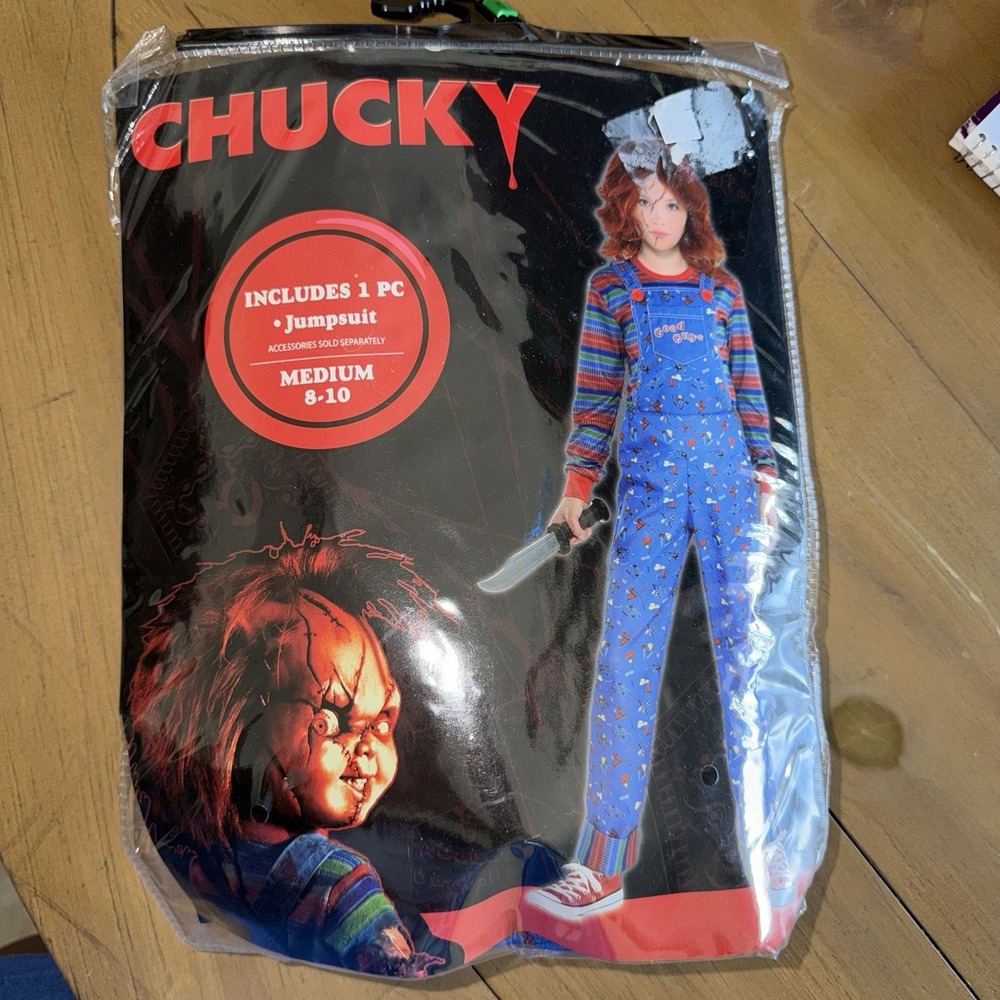 Kids Chucky Good Guys Halloween Costume Overalls Childs Play Medium